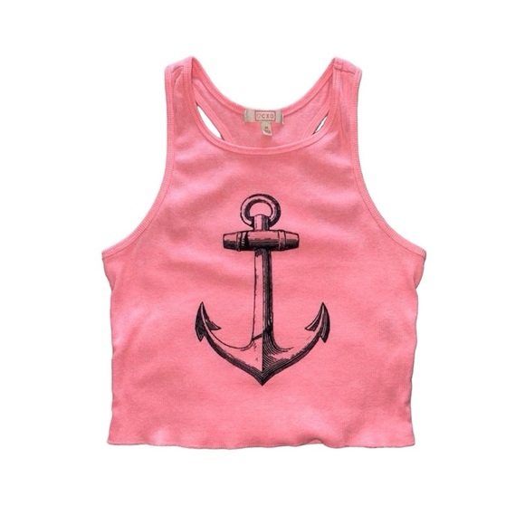 CXO Tops - BOAT ANCHOR GRAPHIC CROPPED BABY-TANK · SIZE M